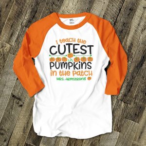 Cutest Lil Pumpkins Halloween Teacher Graphic T-Shirt