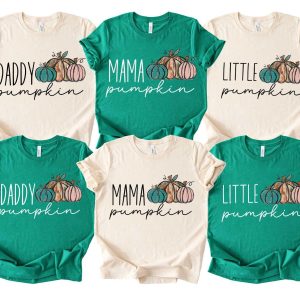 Grateful & Blessed Thanksgiving Family Graphic T-Shirt