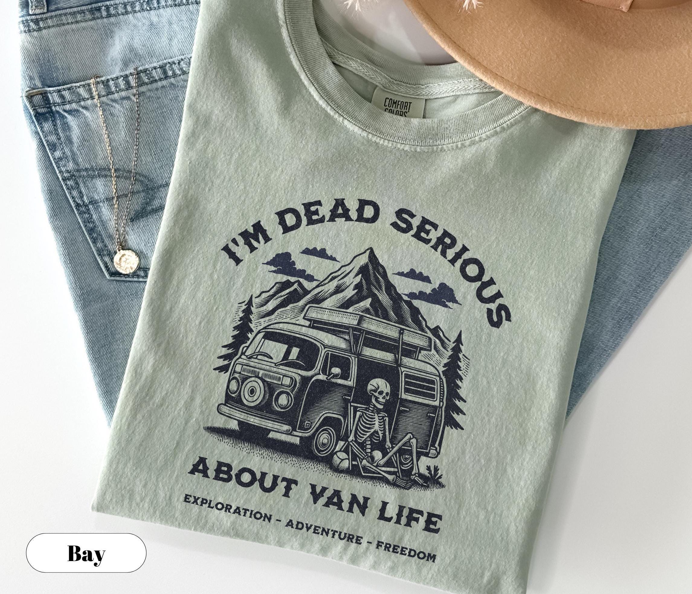 Home Is Where You Park It Van Life Camping Graphic T-Shirt