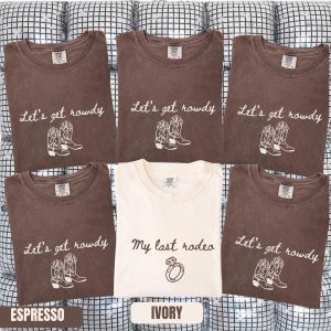 Last Rodeo Cowgirl Bachelorette Western Party Graphic T-Shirt