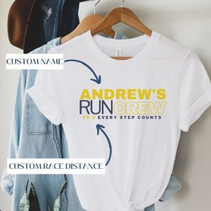 Marathon Cheering Squad Running Crew Graphic T-Shirt
