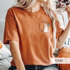 Spooky Nurse Halloween Hospital Party Fall Graphic T-Shirt