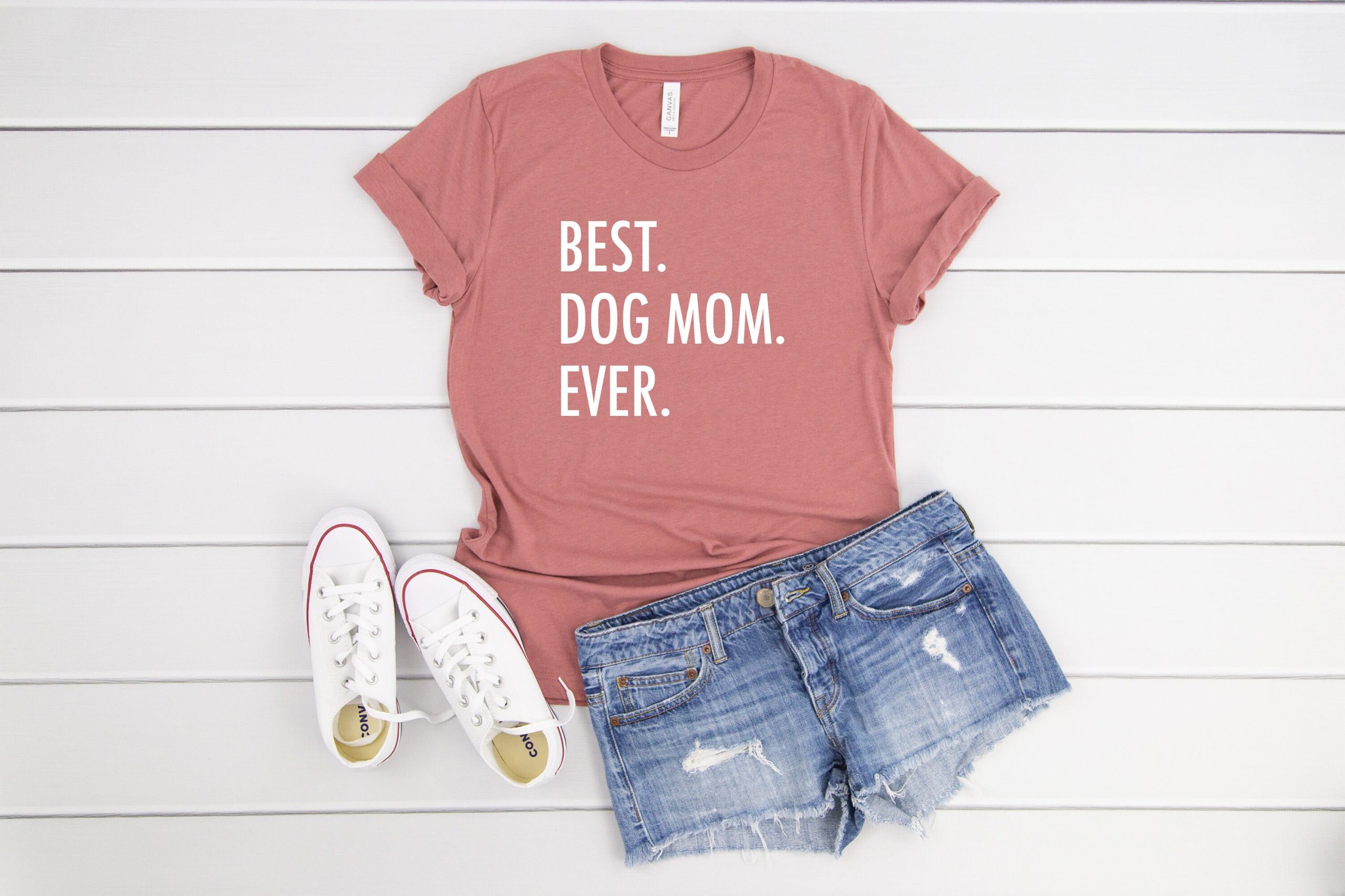 Best Dog Mom Ever Triblend Mama Fur Gift Graphic T-Shirt