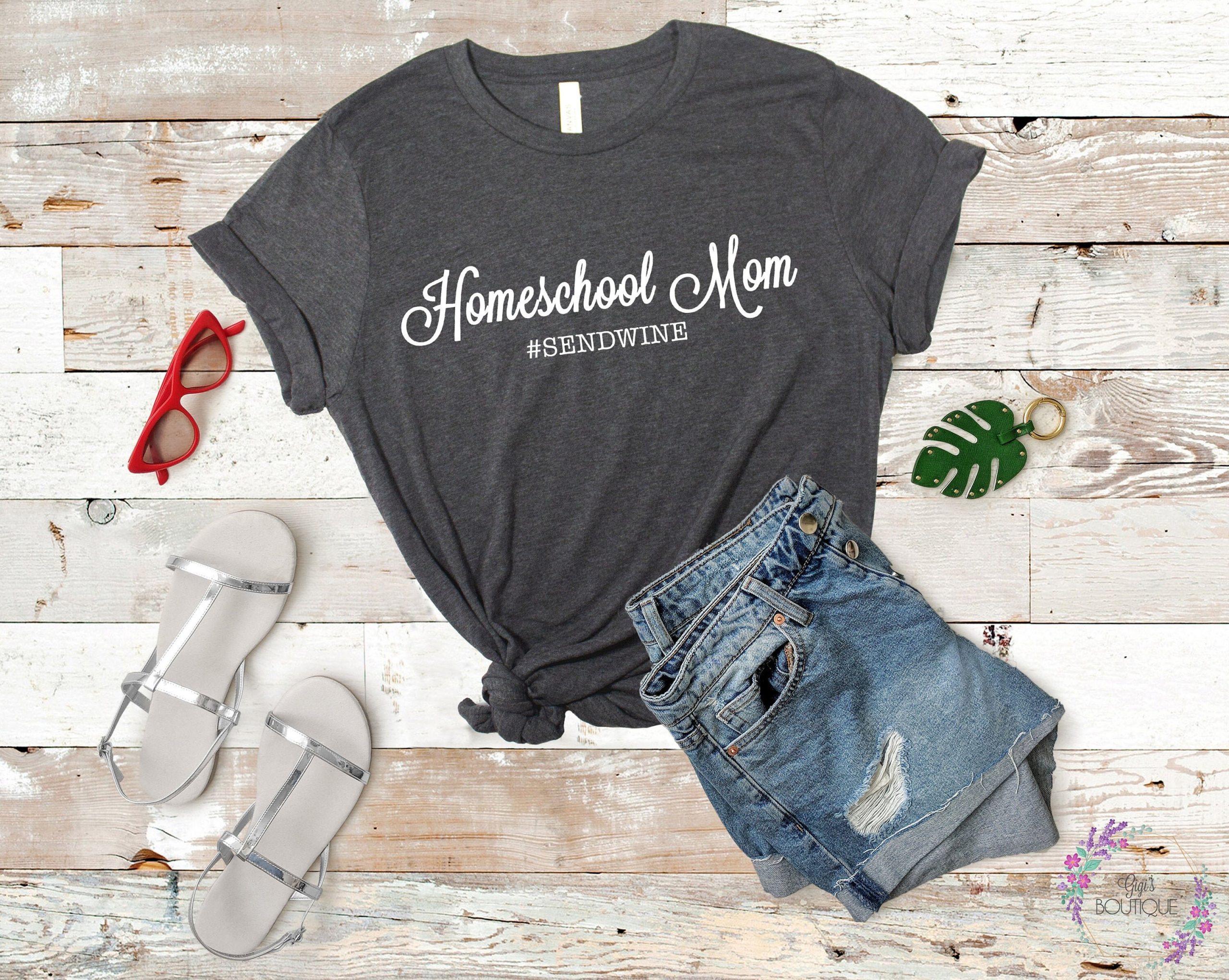 Homeschool Mom Homeschooling Quarantine Life Graphic T-Shirt