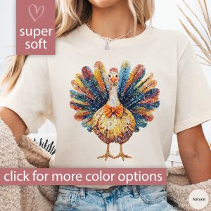 Thanksgiving Turkey For Women For Fall Graphic T-Shirt