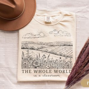 Homeschool Gift For Mama Floral Not All Graphic T-Shirt