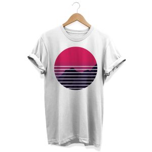Retro Sunset Vaporwave Lo Fi Graphic T-Shirt