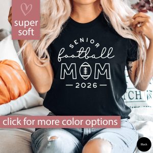 Senior Football Mom For Women Class Of 2026 Graphic T-Shirt