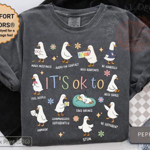 Autism Acceptance Neurodiversity Goose It’S Graphic T-Shirt