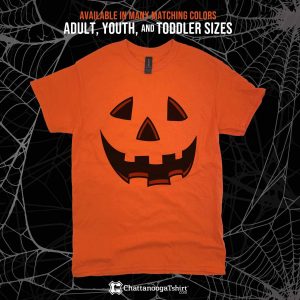 Halloween Pumpkin Jack O Lantern Face Graphic T-Shirt