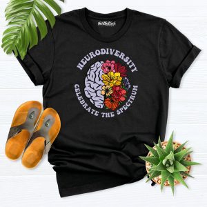 Autism Awareness Neurodiversity Celebrate Graphic T-Shirt