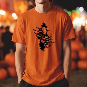 Halloween Skeleton Horror Spooky Season Graphic T-Shirt