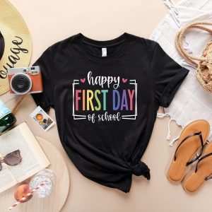 Happy First Day Of School Teacher Back Graphic T-Shirt