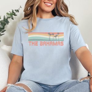 The Bahamas Bahama Nassau Retro Sunset Travel Graphic T-Shirt