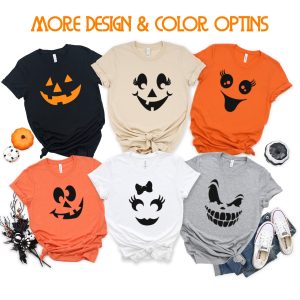 Halloween Pumpkin Face Party Family Graphic T-Shirt