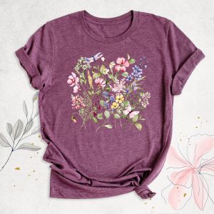Wildflowers Botanical Aesthetic Floral Nature Graphic T-Shirt