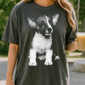 Custom Pet Portrait Cat Dad Dog Mom Graphic T-Shirt