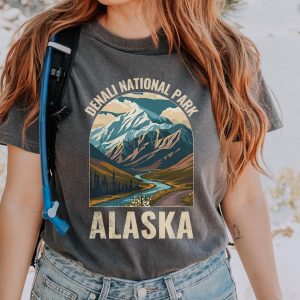 Denali National Park Alaska Outdoor Lover Graphic T-Shirt