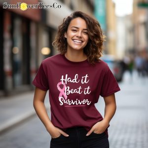 Pink Ribbon Cancer Survivor Gift Breast Had Graphic T-Shirt