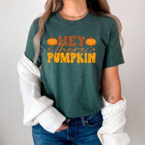 Hey There Pumpkin Halloween Patch Lover Gift Graphic T-Shirt