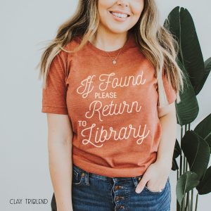 Librarian "If Found Please Return To Library" Graphic T-Shirt