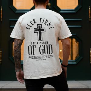 Christian Men Bible Verse Scripture Gospel Graphic T-Shirt
