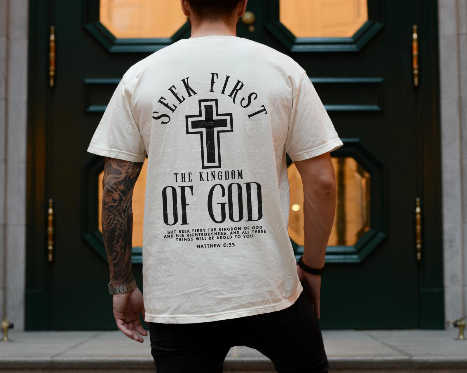 Christian Men Bible Verse Scripture Gospel Graphic T-Shirt