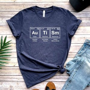Autism Awareness Periodic Table Graphic T-Shirt