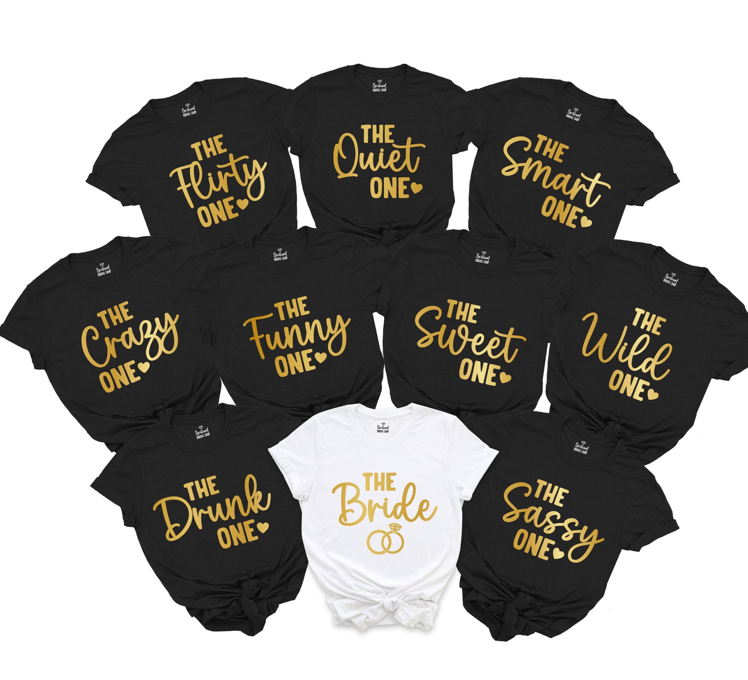 Funny Bachelorette The Bride The Sassy One Graphic T-Shirt