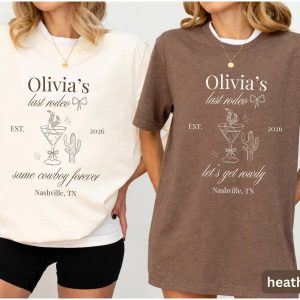 Custom Bachelorette Party Personalized Last Graphic T-Shirt