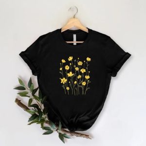 Wildflowers Yellow Flowers Botanical Graphic T-Shirt