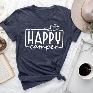 Happy Camper Camping Adventure Camp Life Graphic T-Shirt