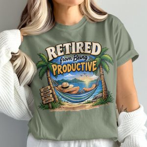 Retirement Retired From Being Productive Graphic T-Shirt