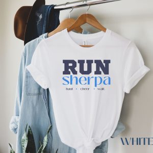 Run Sherpa Runner Support Crew Funny Running Graphic T-Shirt