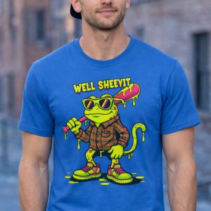 Funny Frog Streetwear Urban Aesthetic Y2K Graphic T-Shirt