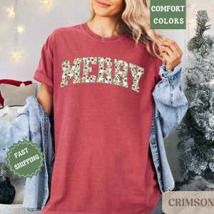 Merry And Bright Christmas Matching Family Graphic T-Shirt