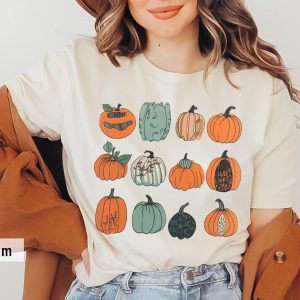 Pumpkin Fall Patch Autumn Harvest Spooky Graphic T-Shirt