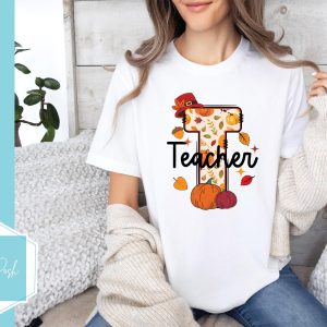 Fall Teacher Graphic T-Shirt