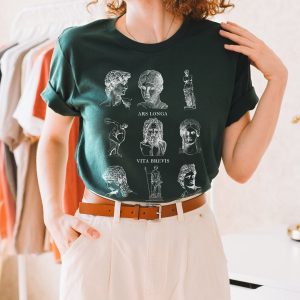 Ars Longa Vita Brevis Dark Academia Latin Graphic T-Shirt