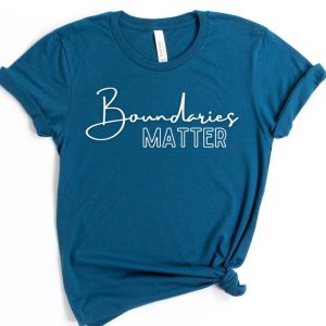 Respect My Boundaries Mental Health Matters Graphic T-Shirt