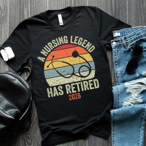 Retired Nurse Legend Officially Off Duty Graphic T-Shirt