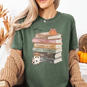 Second Grade Boo Crew Halloween Teacher Graphic T-Shirt
