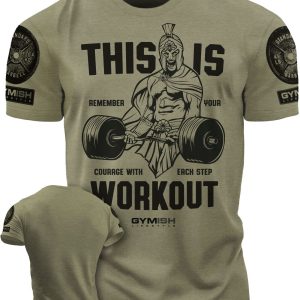 Spartan Motivational Gym Iron Fitness Training Graphic T-Shirt