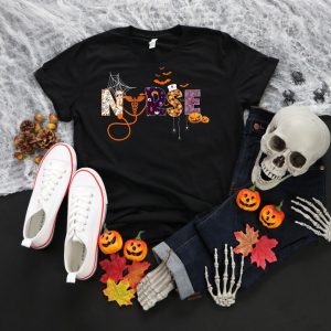 Spooky Fall Season ICU & ER Nurse Graphic T-Shirt