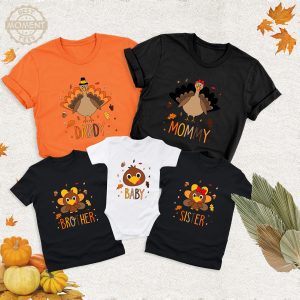 Thanksgiving Turkey Feasting Family Gathering Graphic T-Shirt